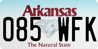 AR license plate 085WFK