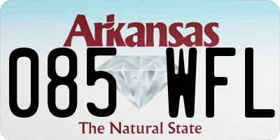 AR license plate 085WFL