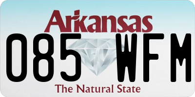 AR license plate 085WFM