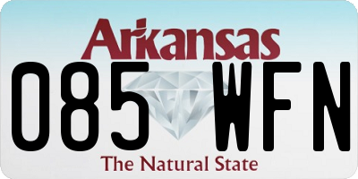 AR license plate 085WFN