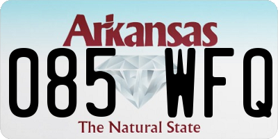 AR license plate 085WFQ