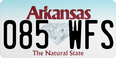 AR license plate 085WFS