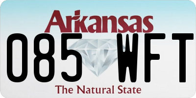 AR license plate 085WFT