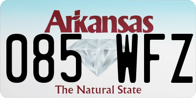 AR license plate 085WFZ