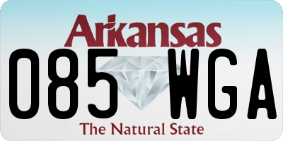 AR license plate 085WGA