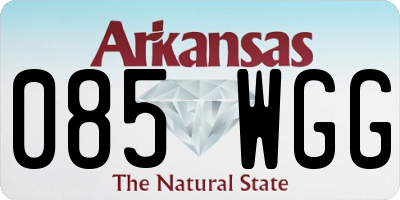 AR license plate 085WGG