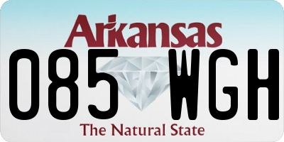 AR license plate 085WGH