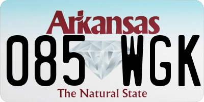 AR license plate 085WGK