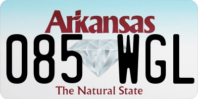 AR license plate 085WGL