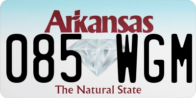 AR license plate 085WGM