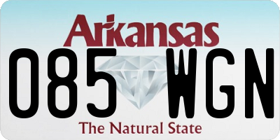 AR license plate 085WGN