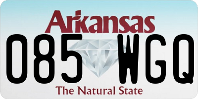 AR license plate 085WGQ