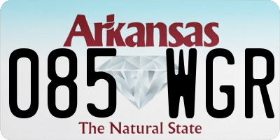 AR license plate 085WGR