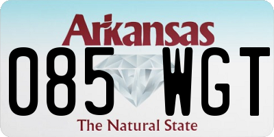 AR license plate 085WGT