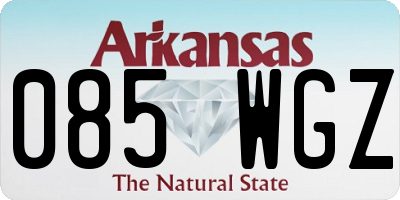 AR license plate 085WGZ