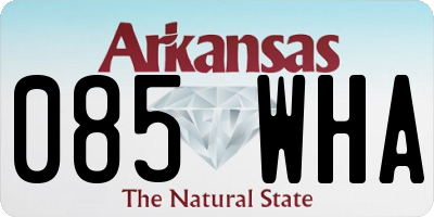 AR license plate 085WHA
