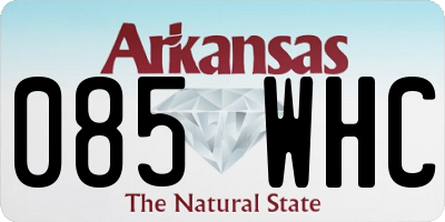 AR license plate 085WHC