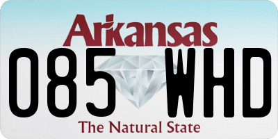 AR license plate 085WHD