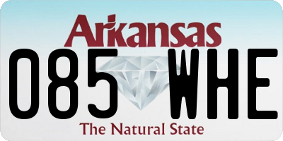 AR license plate 085WHE