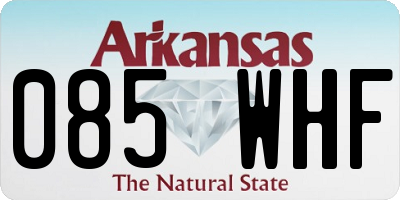 AR license plate 085WHF