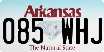 AR license plate 085WHJ