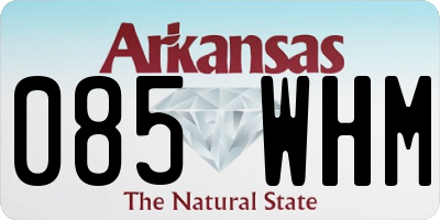 AR license plate 085WHM