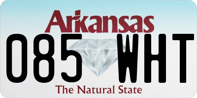 AR license plate 085WHT