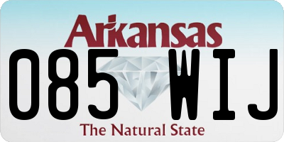 AR license plate 085WIJ