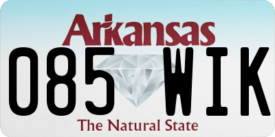 AR license plate 085WIK