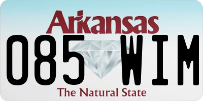 AR license plate 085WIM