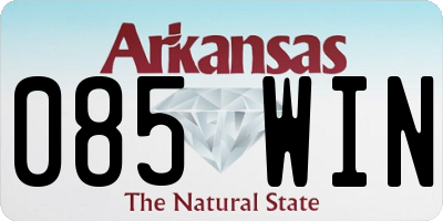 AR license plate 085WIN