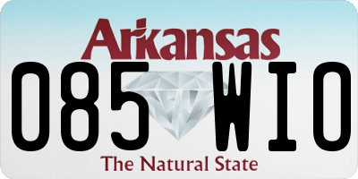 AR license plate 085WIO