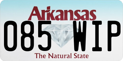 AR license plate 085WIP
