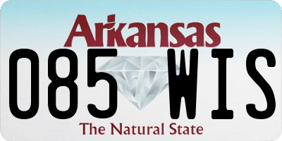 AR license plate 085WIS