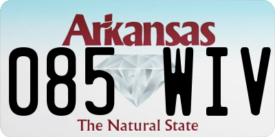 AR license plate 085WIV