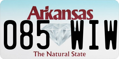 AR license plate 085WIW