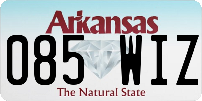 AR license plate 085WIZ