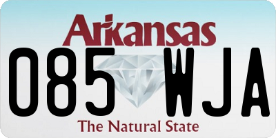 AR license plate 085WJA