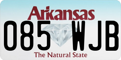 AR license plate 085WJB