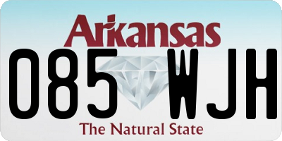 AR license plate 085WJH