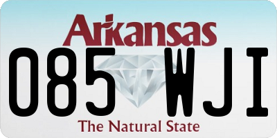 AR license plate 085WJI