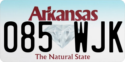 AR license plate 085WJK