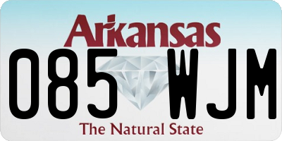 AR license plate 085WJM