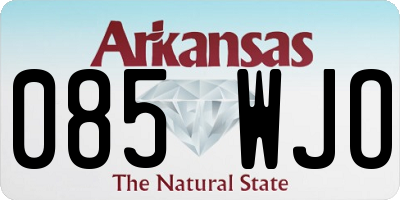 AR license plate 085WJO