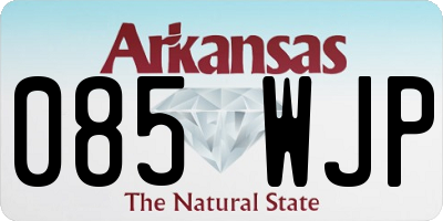 AR license plate 085WJP