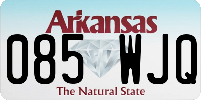 AR license plate 085WJQ