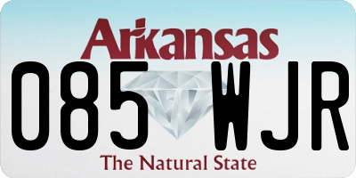 AR license plate 085WJR