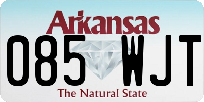AR license plate 085WJT