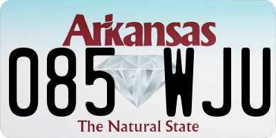 AR license plate 085WJU