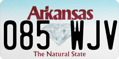 AR license plate 085WJV